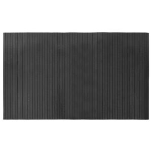 vidaXL vaip ristk&uuml;likukujuline, hall, 60 x 100 cm, bambus