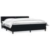 vidaXL Box Vedruvoodi Madratsiga Must 200x210 cm samet