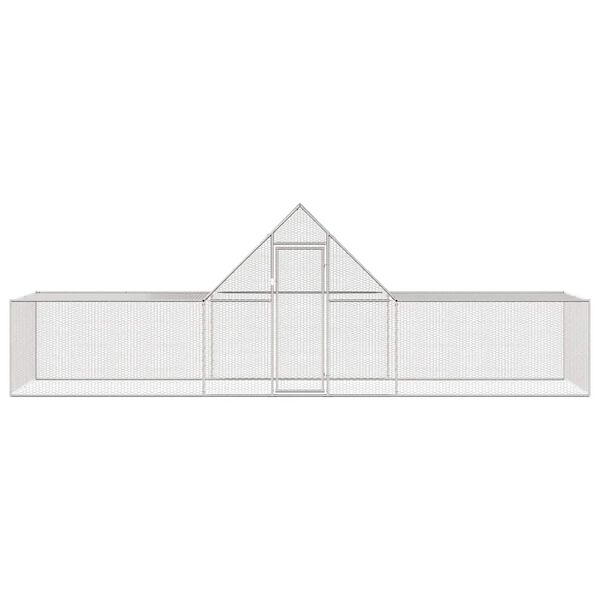 vidaXL kanakuut, 6 x 2 x 2 m, tsingitud teras