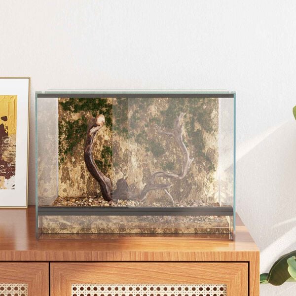 vidaXL Roomajate ja kahepaiksete elukeskkonnad Valge 40 x 30 x 30 cm