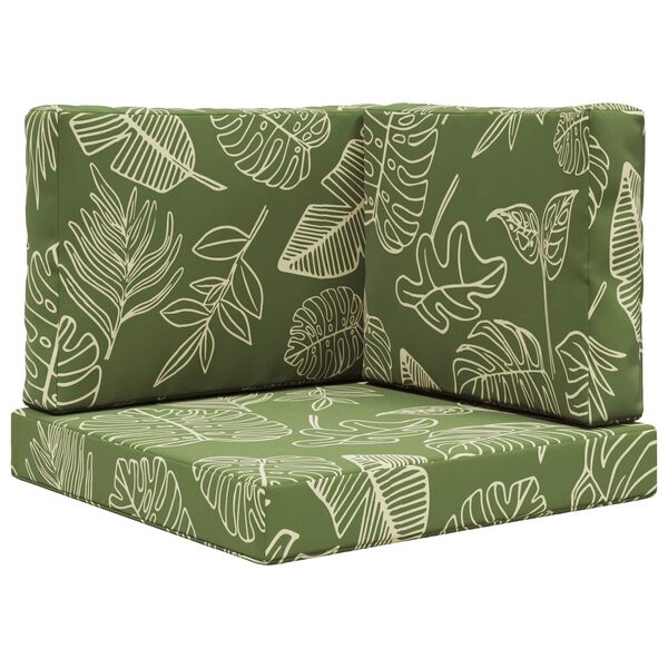 vidaXL V&auml;lim&ouml;&ouml;blitugi patja 3 pcs Lehe Kujundus Pol&uuml;ester