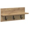 vidaXL Seinale kinnitatav riidepuu K&auml;sit&ouml;&ouml;puu 40 x 10,5 x 18 cm