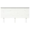 vidaXL voodipeats, valge, 154x6x82,5 cm, männipuit