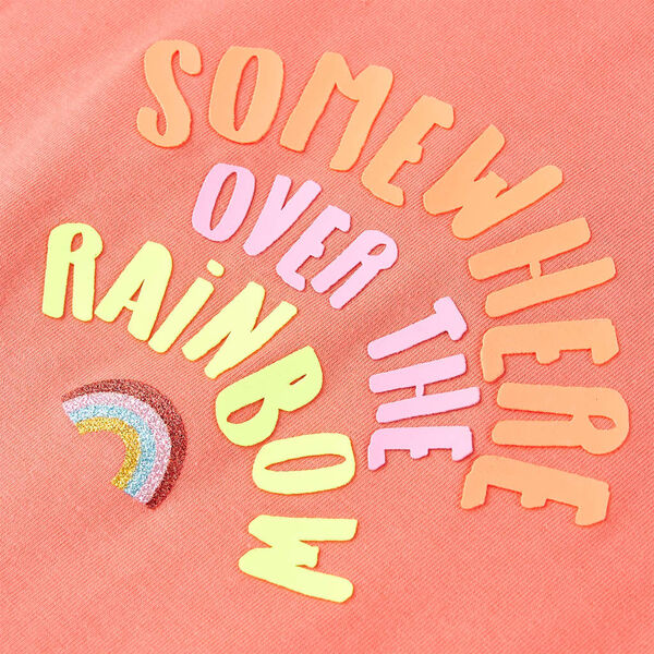 Laste T-s&auml;rk, korallpunane, 116