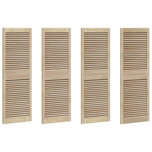 vidaXL Kappi Uks 4 pcs Neutraalne 140.5 x 2.1 x 49.5 cm Männipuit