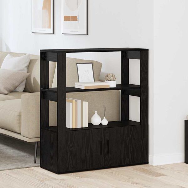 vidaXL K&otilde;ide Must tamm 30 x 80 x 90 cm Tehispuit