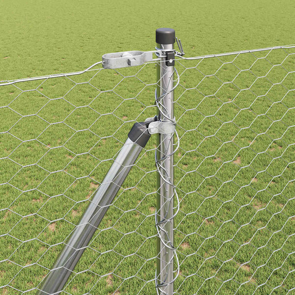 vidaXL Aiapost H&otilde;bedane 25 x 1,6 m (36 mm v&otilde;rk) Teras