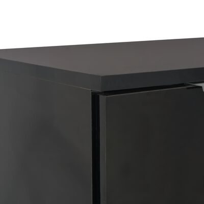 vidaXL puhvetkapp kõrgläikega must, 71x35x80 cm, puitlaastplaat