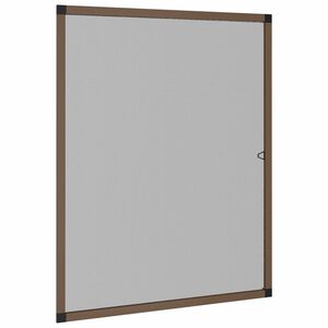 vidaXL Putukav&otilde;rk akendele Pruun 130 x 150 cm Alumiinium ja klaaskiud