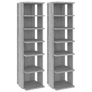 vidaXL kingariiulid 2 tk, hall Sonoma tamm, 27,5x27x102 cm, tehispuit
