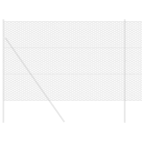 vidaXL Heksagonaalne tara Hall 1.6 x 50 m Teras