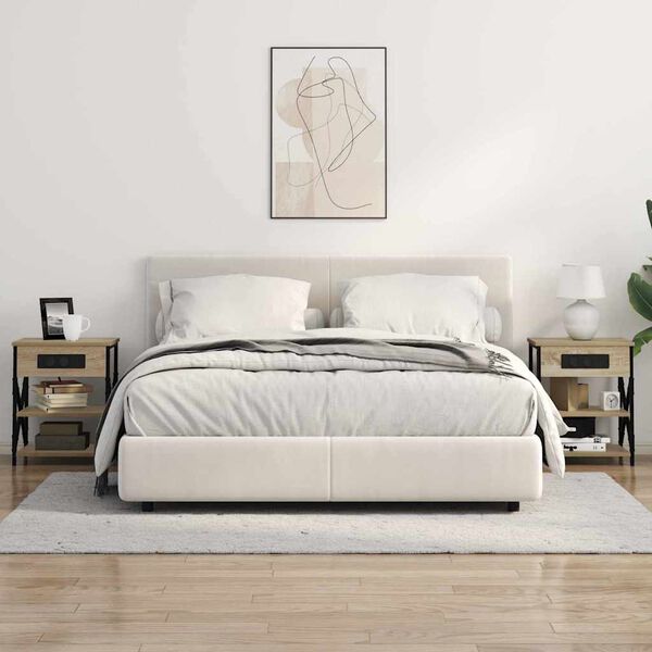 vidaXL &Ouml;&ouml;lambi kapp riiuliga Sonoma tamm 41 x 31 x 51 cm Tehispuit