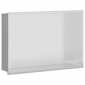 vidaXL Du&scaron;inurk H&otilde;bedane 45 x 30 x 9,5 cm Roostevaba teras