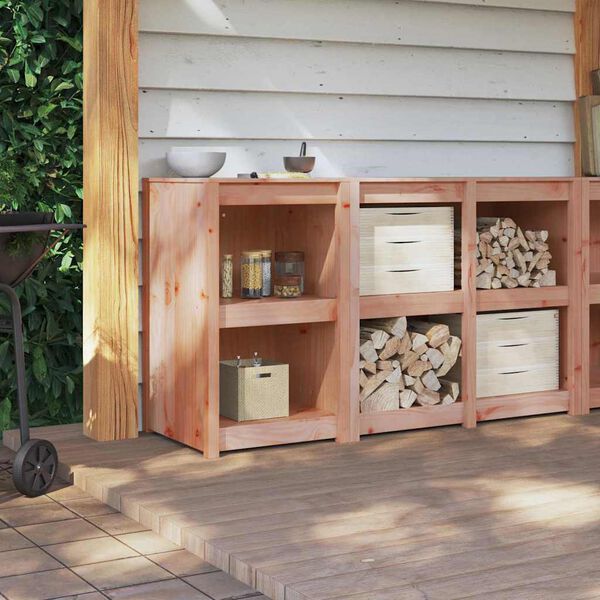 vidaXL Köögikapp riiuliga Pruun tamme 55 x 55 x 92 cm Tahke mänd