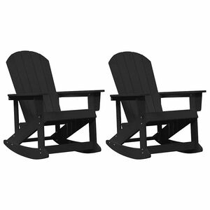 vidaXL Adirondack Rocking Toolid 2 pcs Must HDPE