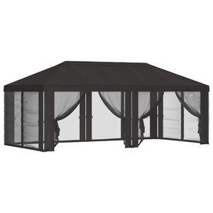 vidaXL Gazebo katte k&uuml;lgseinadega Antratsiit 600,5 x 300,5 cm