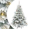 vidaXL Tehisj&otilde;ulupuu koos 150 LED-iga Valge 150 cm PE ja PVC