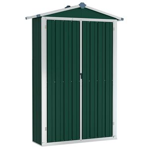 vidaXL aiakuur, roheline, 116x45x175 cm, tsingitud teras