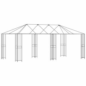 vidaXL K&uuml;&uuml;nla raam ilma k&uuml;&uuml;nlakatta 6 x 3 m Must Teras
