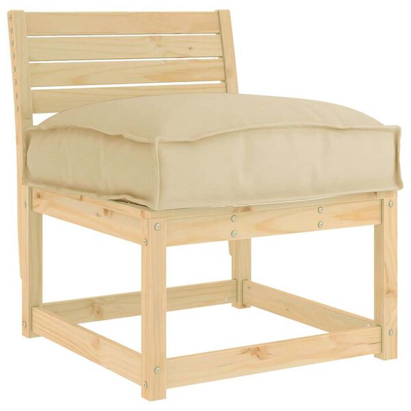 vidaXL Padi Beež 60 x 40 x 8 cm Oxfordi kangas