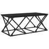 vidaXL Kohvilaud Must tamm 100 x 49 x 40 cm Tehispuit