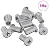 vidaXL Lukustusmutter 3673 pcs H&otilde;bedane Teras