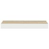 vidaXL seinariiulid, 2 tk, tamm ja valge, 40 x 23 x 3,8 cm MDF