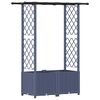 vidaXL T&otilde;stetud Padi Kase ja Katusega Hall 124,5 x 40 x 136 cm PP