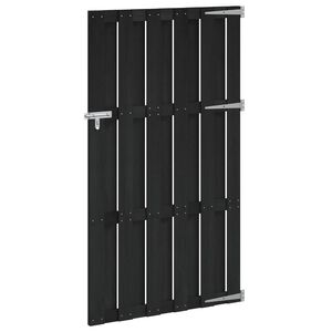 vidaXL Aia aed 100 x 180 cm WPC ja Alumiinium Must