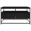 vidaXL kohvilaud, must, 80 x 80 x 45 cm, tehispuit