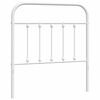 vidaXL metallist vahetatav voodipeats, valge, 80 cm