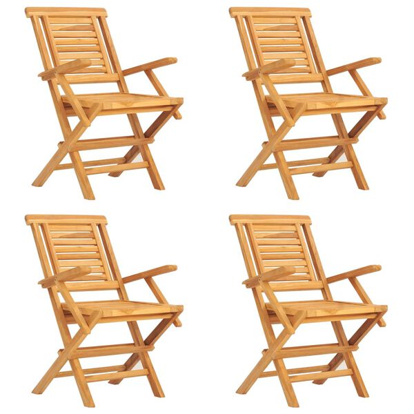 vidaXL 5-osaline aiam&ouml;&ouml;bli komplekt, tiikpuu