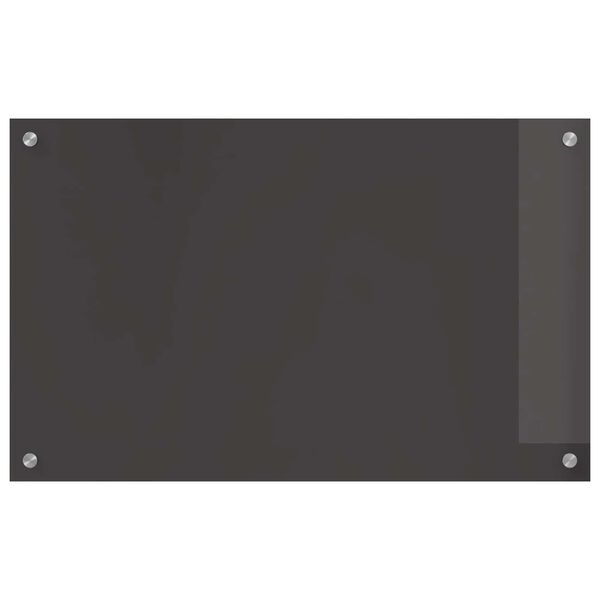 vidaXL Kögi Splashback Tumehall 80 x 50 x 0,6 cm karastatud klaas