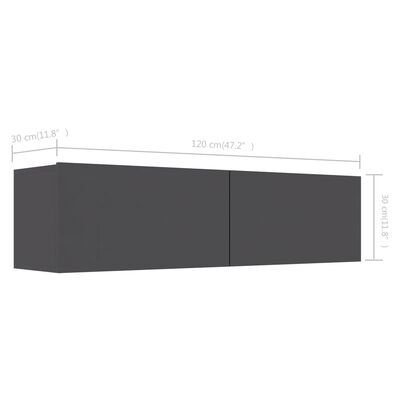 vidaXL telerikapp, hall, 120x30x30 cm, tehispuit