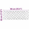 vidaXL Astme katte Ristk&uuml;lik 2 pcs H&otilde;bedane 90 x 30 cm Alumiinium