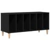 vidaXL Plaadikapp riiuliga Must tamm 100 x 38 x 48 cm Tehispuit