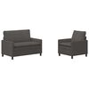 vidaXL Diivanikomplekt 2 pcs Tumehall kangas