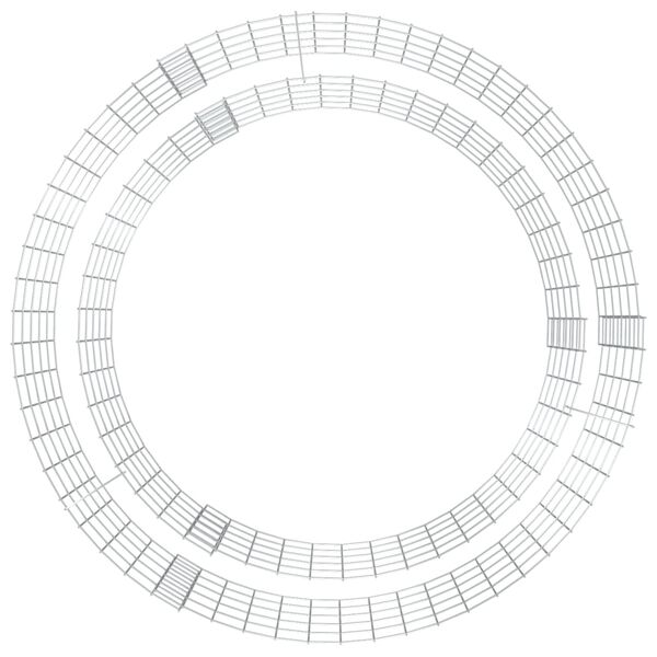 vidaXL gabioon tulekorv, Ø 100 cm, tsingitud raud