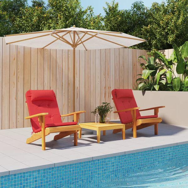 vidaXL Adirondack toolipadjad 2 tk, punane, oxford kangas