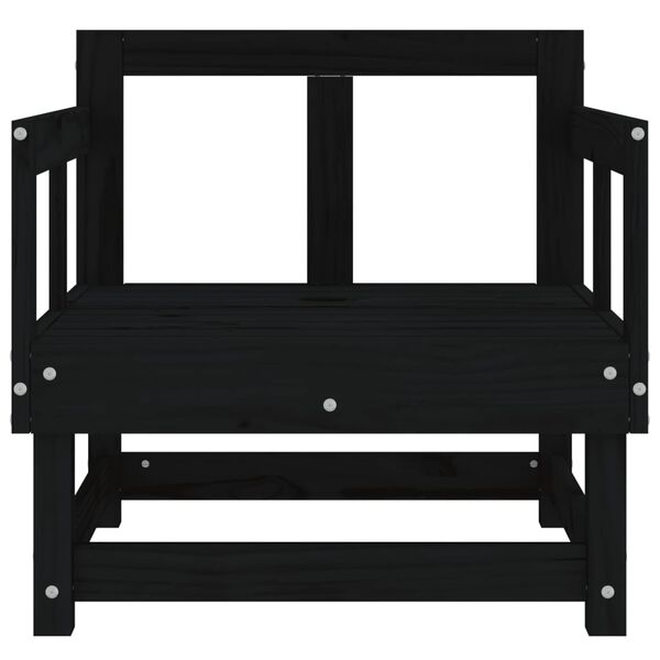 vidaXL aiatoolid 2 tk, must, männipuit