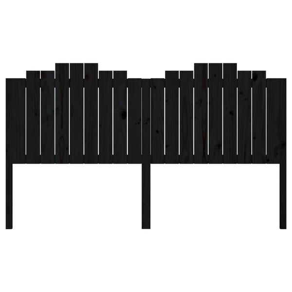 vidaXL voodipeats, must, 186x4x110 cm, m&auml;nnipuit