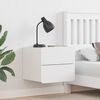 vidaXL Öökapp sahtliga Valge 39 x 34 x 33 cm Männipuit