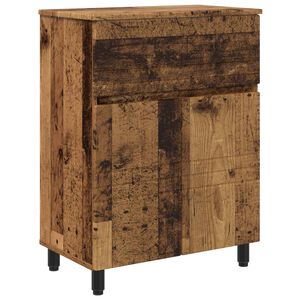 vidaXL Vannitoa peegelkapid Vana puit 60 x 35 x 80 cm Tehispuit