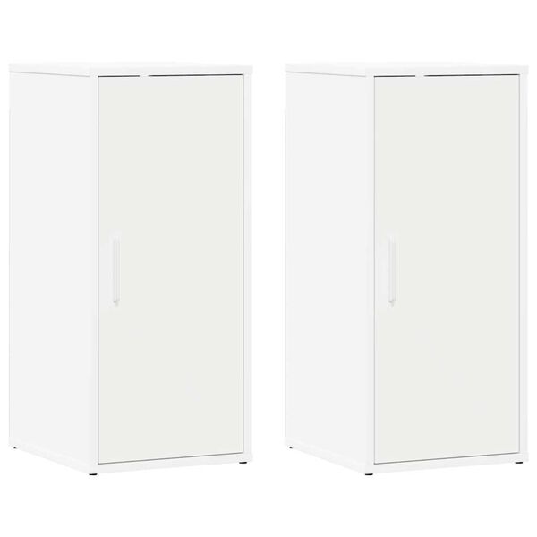 vidaXL kingakapid 2 tk, valge, 32 x 35 x 70 cm, puitlaastplaat