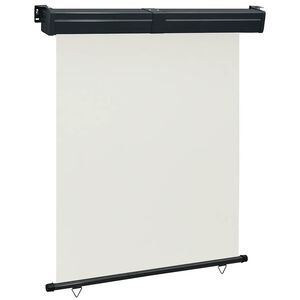 vidaXL rõdu külgsein, 145 x 250 cm, kreemjasvalge