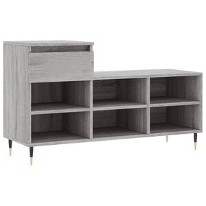 vidaXL kingakapp, hall Sonoma tamm, 102x36x60 cm, tehispuit
