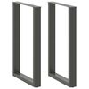 vidaXL baarilaua jalad U-kujulised 2 tk, antratsiithall, 60 x (90-91) cm, teras