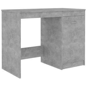 vidaXL kirjutuslaud, betoonhall, 100 x 50 x 76 cm puitlaastplaat