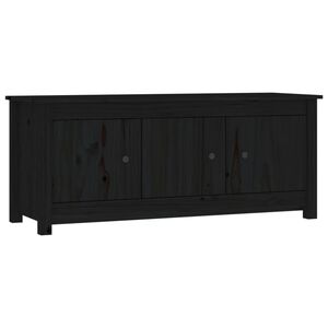 vidaXL jalatsipink, must, 110 x 38 x 45,5 cm, m&auml;nnipuit