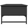vidaXL kohvilaud, must, 100 x 50 x 35 cm, tehispuit ja metall